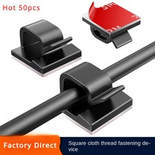 Cable Clips Adhesive 10 50PCS Cable Management Clip Guiding Line Wire picture