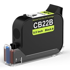 YEV 0.5 Inches Original Solvent Based Fast Drying Black Ink inch, black picture