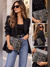 NWOT Rebecca Minkoff Snake-Print iPad Case picture