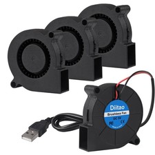Diitao 4PCS 5015 Cooling USB Blower Fan 3D Printer DC 5V Fans 5015 fan picture