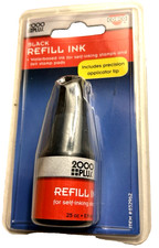 2000 Plus Black Ink Refill Cosco Brand Water Based  0.9 oz, 25cc  NEW picture