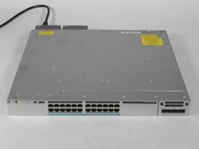 Cisco WS-C3850-24XU-L Switch Stackable 24 100Mbps/1/2.5/5/10 Gbps LABEL DAMAGE picture