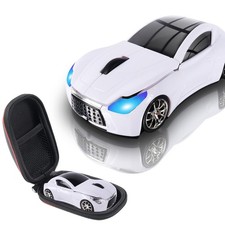 elec Space Wireless Mini Mouse with Case - Cute Sports Car Shape, Lightweight... picture