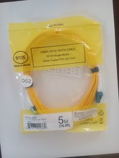LC to LC single mode duplex Fiber Optic Patch Cable 5 meters FCLCLCS05M picture