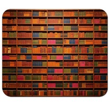 HAOSSUW Mouse Pad, Vintage Bookshelf, 9.5x7.9 Inch picture