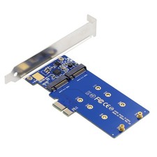Dual M.2 SATA NGFF Key B+M to PCIe x1 Adapter Card JMB582 2230/2242/2260/2280 picture