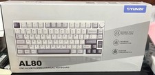 YUNZII AL80 Mechanical Keyboard Wireless Gaming White Gray JP Unused picture