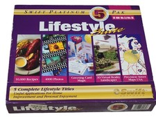 Swift Lifestyle Suite 5 Pak PC Software CD-ROM New Windows 95/98 Retro 5-Disc picture