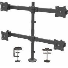StarTech Desk Mount Quad Monitor Arm, 4 VESA Displays up to 27