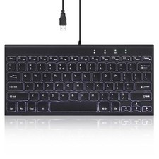 PERIBOARD-429 US Wired Mini Backlit Keyboard - Thin and Silent Scissor Keys -... picture