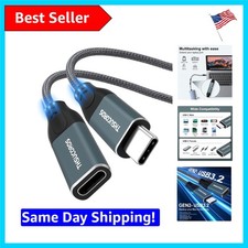 Versatile USB C Extension Cable 1.6FT - 100W Power Delivery, Durable Design picture