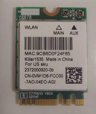 Killer 1535 Wireless AC WiFi Bluetooth Card QCNFA364A M.2 NGFF WLAN Laptop New picture