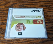 TDK DVD+RW 4.7GB 2.4X Write Speed Rewritable Disc (Brand New & Factory Sealed) picture