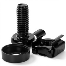 50 Pack M6 X 16Mm Rack Mount Cage Nuts, Screws & Washers for Server Cabinet picture