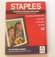 Staples Professional High Gloss Photo Paper  - 95 Sheets, opened Box picture