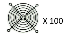 80mm Wire Metal Computer Case Fan Grill / Finger Guard - Black (Lot of 100) picture