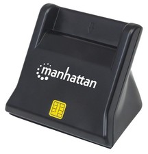 Manhattan 102025 USB-A Smart/Sim Card Reader 480 Mbps (USB 2.0), Desktop St ~E~ picture