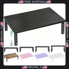 Adjustable Monitor Stand Riser for Desk, Wooden, 4 Levels, Supports 44 lbs picture