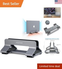Modern Adjustable Laptop Stand in Space Gray – Tool-Free Quick Release Design picture