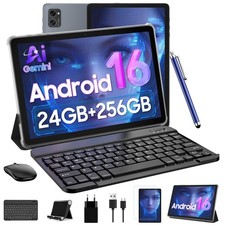 Tablet 2026 Latest Android 16 Tablets 10.1 Inch Incell Display, 24GB RAM 256GB picture