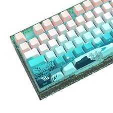 126 PCS SidePrinted PBT Doubleshot Keycaps Deep Sea Theme For Cherry MX picture