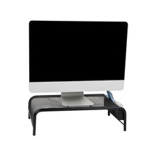 Mind Reader Monitor Stand, Ventilated Laptop Riser, Metal Mesh, 20