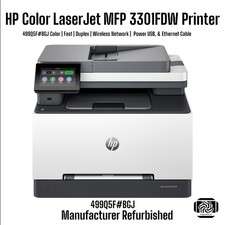 HP Color LaserJet Pro MFP 3301fdw Printer | Duplex Network Wi-Fi | 499Q5F#BGJ  picture