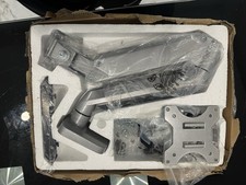 MOUNTUP MU0022 Single Monitor Desk Mount Silver Tilt Rotate VESA 75x75 100x100 picture