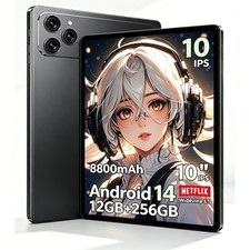 10.1 Inch Android Tablet 12GB RAM 256GB ROM 1920×1200 Display 8800mAh For Study picture