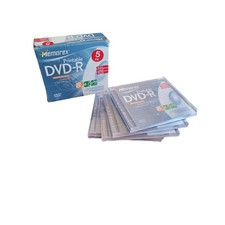 5 Pack MEMOREX Printable Recordable DVD-R 8X 4.7 GB 120 Min Print Write Label picture