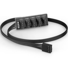 Fan Hub,Compatible 3PIN/4PIN PC Fan Splitter.Pwm Fans Hub for Desktop picture