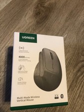 UGREEN Multi-Mode Wireless Vertical Mouse Black 4000DPI 2.4Ghz Bluetooth picture