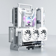 ATX Vertical Open Frame PC Case Aluminum 360mm Water Cooling USA Fast Delivery picture