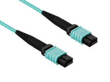 8m OM4 MPO TO MPO 12 Fibers Corning Fiber Trunk Cable Type B Multimode 50/125... picture