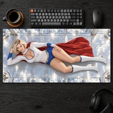 Power Girl Deskmat Gaming Mousepad Large PC Desk Pad Neoprene picture