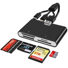 Memory Stick Pro Duo Reader - 4-in-1 Multi Card with Black  picture
