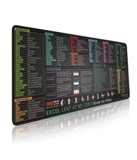 Pixiecube Excel Shortcut Keys Mouse Pad - Extended Large XXL Cheat Sheet NEW picture