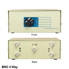 Kentek BNC 4 Way Manual Data Transfer Switch Box Port for Display Monitor CCTV picture