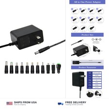 5V 2A 10W Universal AC/DC Power Adapter with 11 Interchangeable Jacks for picture