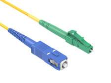3m LC/APC to SC/UPC Simplex Single Mode Fiber Patch Cable OS2 9/125 Yellow picture