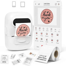 Wireless Bluetooth Thermal Label Printer QR Barcode Maker DIY QR Code Tape Gift picture