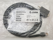 ZEBRA / SYMBOL CBA-R10-S07ZBR STRAIGHT CABLE 7FT RS232 NIXDORF BEETLE picture