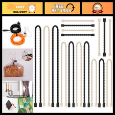 20PCS Reusable Silicone Cable Ties - 4 to 24 Inch Twist Ties for Organizing Cord picture