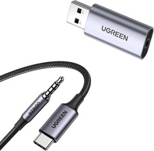 UGREEN USB to Audio Jack USB External Sound Card 3.5Mm Audio Adapter 2 in 1 USB picture