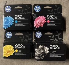 4-PACK HP GENUINE 952XL High Yield Black Color Inks (All XL) EXP 2028 BRAND NEW picture