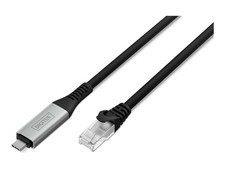 DIGITUS USB-C RJ45 Ethernet Cable 1Gbit/s Digital Cable/Data AK-300601-030-S picture