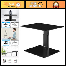 Adjustable Height Metal Monitor Stand Riser - Desktop Organizer for Laptops, PCs picture