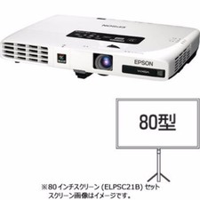 EPSON EB-1776WC7 Mobile Business Projector & 80 inch Screen ELPSC21B set Japan picture