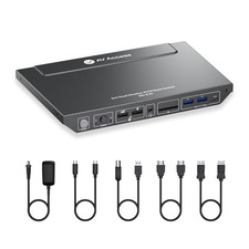 KVM Switch Docking Station for 2 Monitors 2 Computers, 4K KVM Switch Dual Monito picture