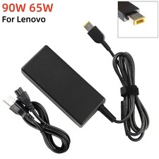 65W/90W Square Slim Tip For Lenovo ThinkPad IdeaPad Yoga Edge Charger Adapter US picture